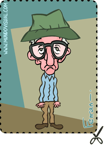 La caricatura de Woody Allen