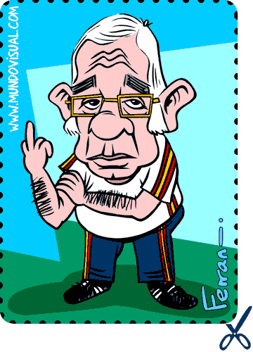 La caricatura de Luís Aragonés