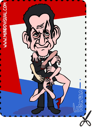 La caricatura de Nicolás Sarkozy