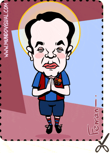 La caricatura de San Andrés Iniesta