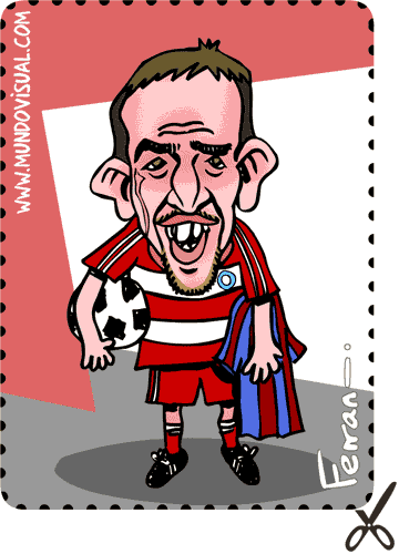 La caricatura de Franck Ribéry