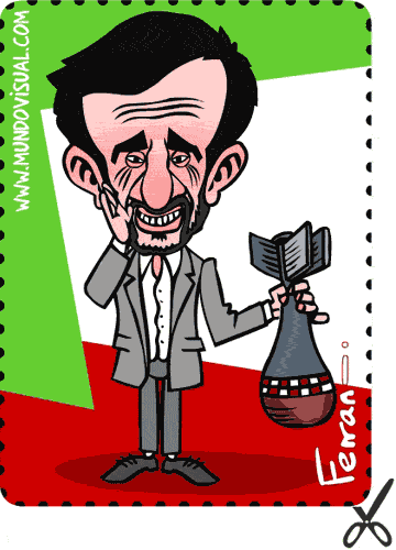 La caricatura de Mahmud Ahmadinejad