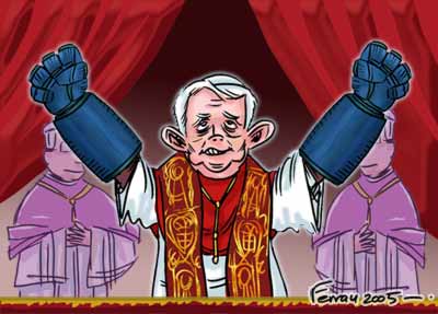 Razinger Z nuevo Papa de Roma que por la puerta asoma